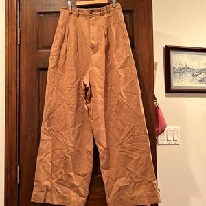 Free people wide leg linen pant